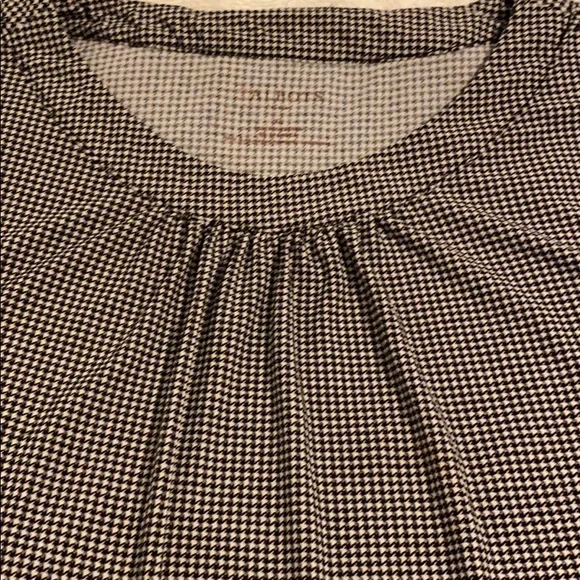 Talbots black and white houndstooth sleeveless top XL - Picture 5 of 8